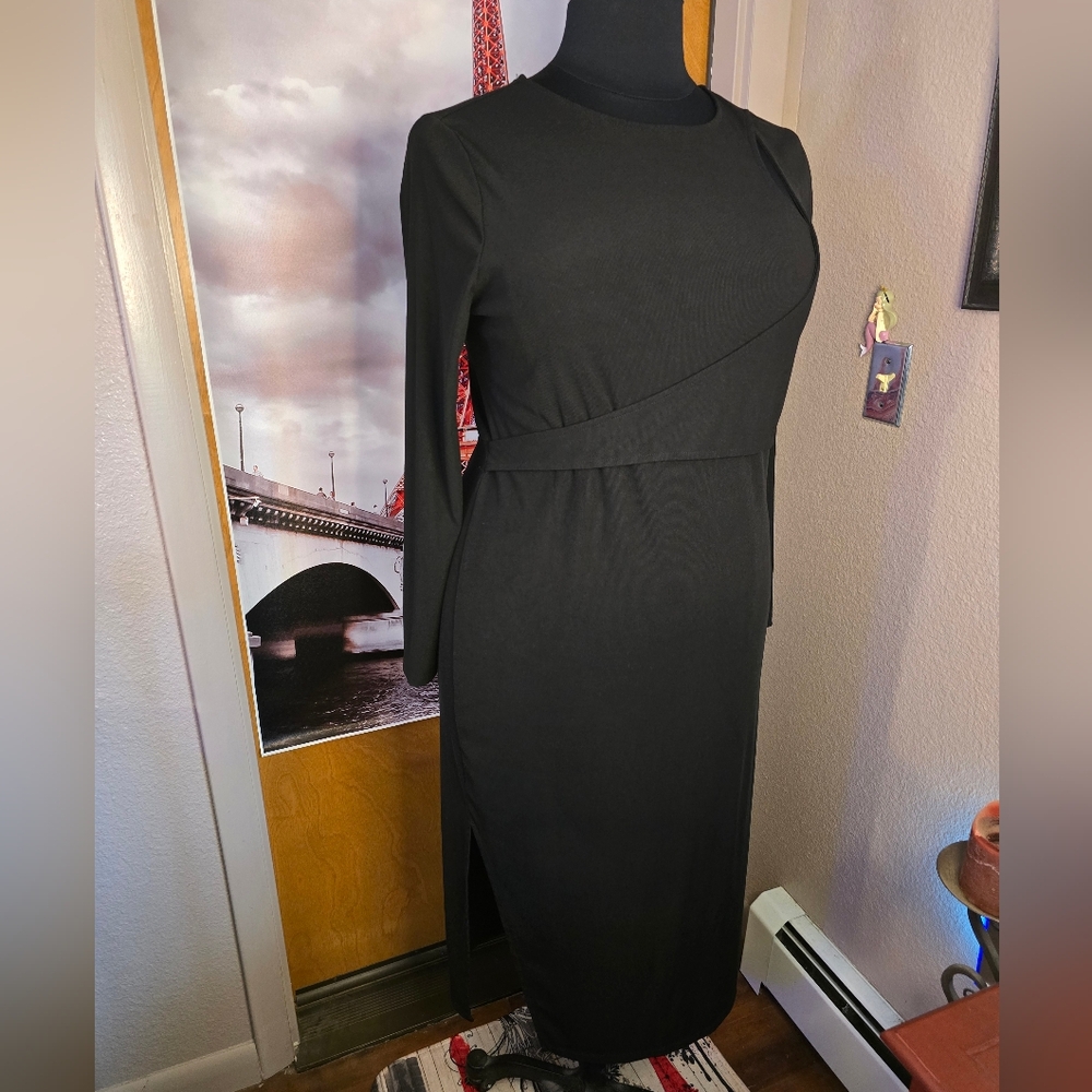 18/20 NWOT ELOQUII Body Con/Midi Dress 22-24"ptp 52"Long 19.5-22.5"Waist SO CHIC - Picture 14 of 14